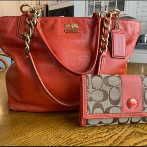 Coach purse and wallet